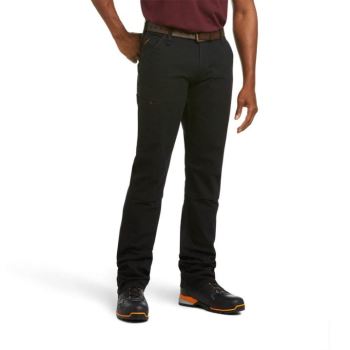 Ariat Rebar M4 Relaxed DuraStretch Made Tough Double Front Stackable Straight Leg Pant Čierne | UZ7f3SYy
