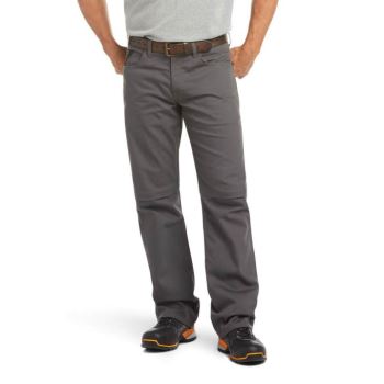 Ariat Rebar M4 Relaxed DuraStretch Platene 5 Pocket Boot Cut Pant Siva | FI0zIjEG