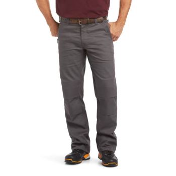 Ariat Rebar M4 Relaxed DuraStretch Platene Utility Boot Cut Pant Siva | h16hIDjU