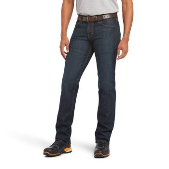 Ariat Rebar M7 Slim DuraStretch Basic Stackable Straight Leg Jean Siva Čierne | ERQB2KVA