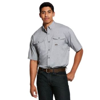 Ariat Rebar Made Tough VentTEK DuraStretch Pracovná Shirt Siva | TnmQefLt