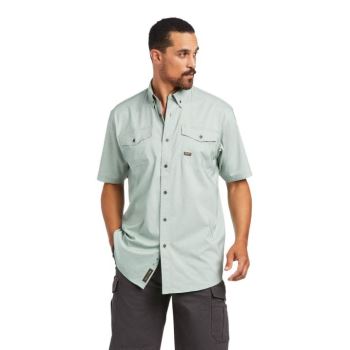 Ariat Rebar Made Tough VentTEK DuraStretch Pracovná Shirt Zelene | zjtatyo7