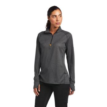 Ariat Rebar Polartec Elite ¼ Zip Baselayer Siva | VQfDVsTw