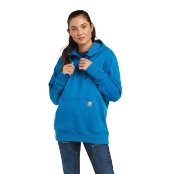 Ariat Rebar Skill Set 1/2 Zip Hoodie Modre | 7JhURhYp