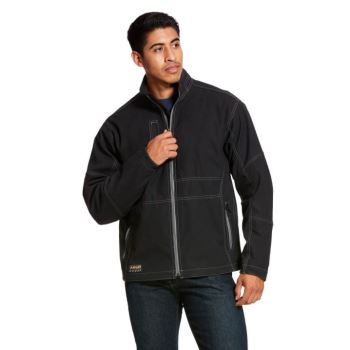 Ariat Rebar Stretch Platene Softshell Jacket Čierne | IEQ8jMEx