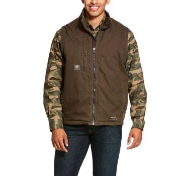 Ariat Rebar Washed DuraCanvas Insulated Vest Wren | Wntgwc9l