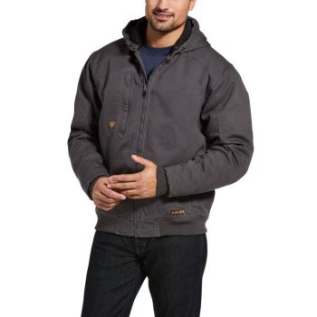 Ariat Rebar Washed DuraCanvas Insulated Jacket Siva | usNbz0vr