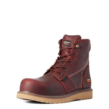 Ariat Rebar Wedge 6" Nepremokave Composite Spicou Pracovná Boot Meď | 2nolGRba