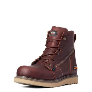 Ariat Rebar Wedge 6" Nepremokave Pracovná Boot Meď | KAav8l6V
