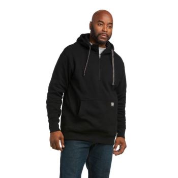 Ariat Rebar Workman 1/4 Zip Hoodie Čierne | ZCyATX5e