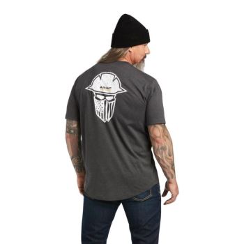 Ariat Rebar Workman Full Cover T-Shirt Siva | obALFuns