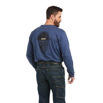 Ariat Rebar Workman Full Coverage T-Shirt Slate Heather | jWxz7om2