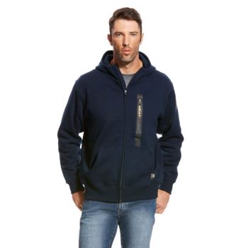 Ariat Rebar Workman Full Zip Hoodie Námornícka Modrá | mClmaTa9