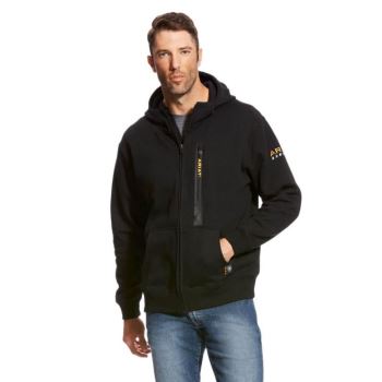Ariat Rebar Workman Full Zip Hoodie Čierne | badIzAfO