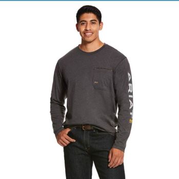 Ariat Rebar Workman Logo Siva | a0jkYWKL