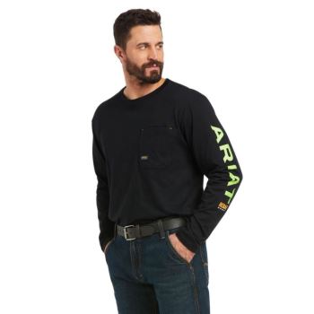 Ariat Rebar Workman Logo Svetlo Zelene Čierne | LOxPq3oG