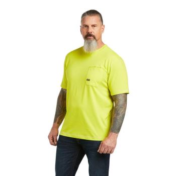 Ariat Rebar Workman Logo T-Shirt Sulphur Spring | EKl4eGgS