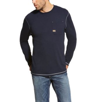 Ariat Rebar Workman T-Shirt Námornícka Modrá | km9H6S6S