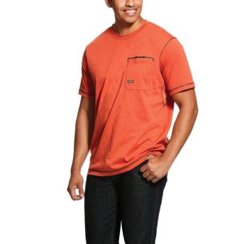 Ariat Rebar Workman T-Shirt Volcanic Heather | 6LK0tLxS