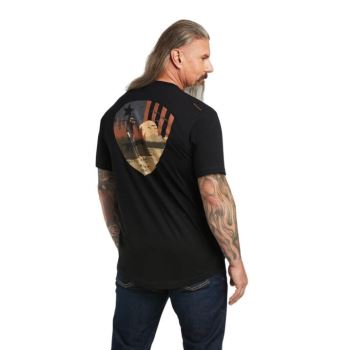 Ariat Rebar Workman Working Dog T-Shirt Čierne | uuzfDhx0