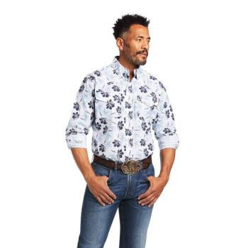 Ariat Relentless Adamant Stretch Klasické Fit Snap Shirt Biele | W9TCOOHl