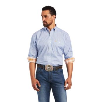 Ariat Relentless Alacrity Stretch Klasické Fit Shirt Modre | LG0QeReH