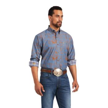 Ariat Relentless Cordage Stretch Klasické Fit Shirt Modre | 4SusT1S7