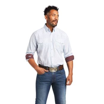 Ariat Relentless Ferric Stretch Klasické Fit Snap Shirt Biele | LSCWO1k8