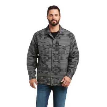 Ariat Retro Halderman Insulated Shirt Jacket Tmavo Siva | DvbSs3cr
