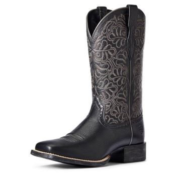 Ariat Round Up Remuda Western Boot Čierne Hnede | iO9vLMG2