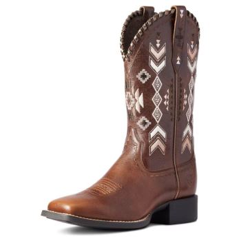 Ariat Round Up Skyler Western Boot Hnede | 8yJLTV13