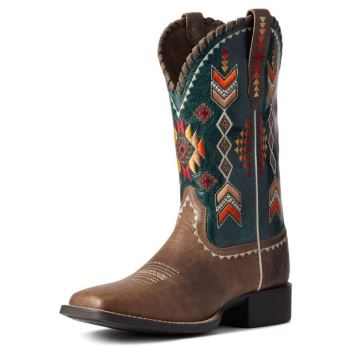 Ariat Round Up Skyler Western Boot Svetlo Hnede | eXISJsbs