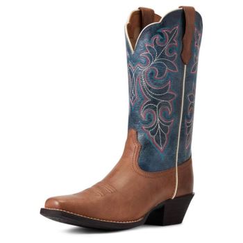 Ariat Round Up Square Spicou Western Boot Hnede | Q7o1M2WR