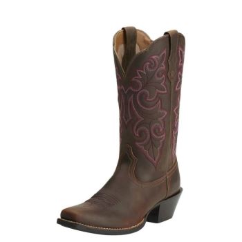 Ariat Round Up Square Spicou Western Boot Hnede | qFLEgDmA