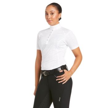 Ariat Showstopper Show Shirt Biele | IteOEFdL