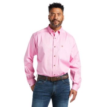 Ariat Solid Twill Klasické Fit Shirt Ruzove | vUPjgKow