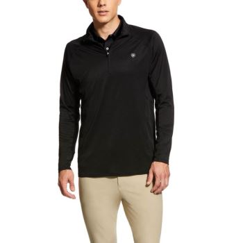 Ariat Sunstopper 1/4 Zip Baselayer Čierne | PU3tDPqa