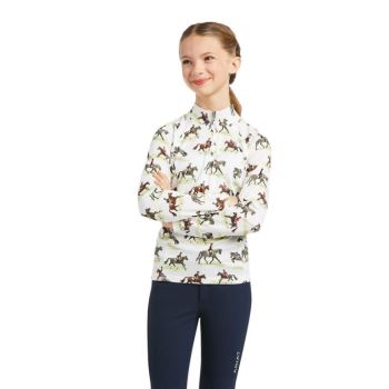 Ariat Sunstopper 2.0 1/4 Zip Baselayer Good Show Print | QECllnRA