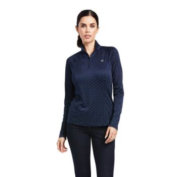 Ariat Sunstopper 2.0 1/4 Zip Baselayer Námornícka Modrá | pf71z8iw