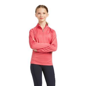 Ariat Sunstopper 2.0 1/4 Zip Baselayer Party Punch Dot | vwoIeYPu