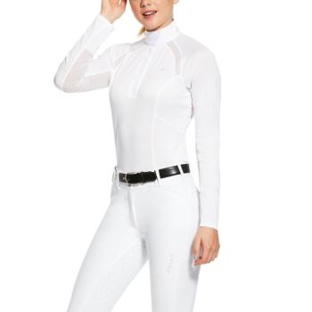 Ariat Sunstopper 2.0 Show Shirt Biele | QCIktxNH