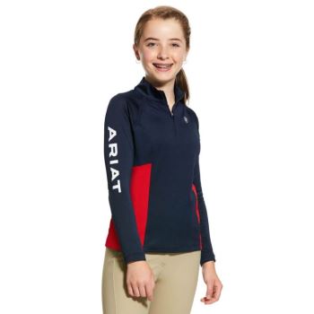 Ariat Sunstopper Team 2.0 1/4 Zip Baselayer Námornícka Modrá | XLm5WoNM