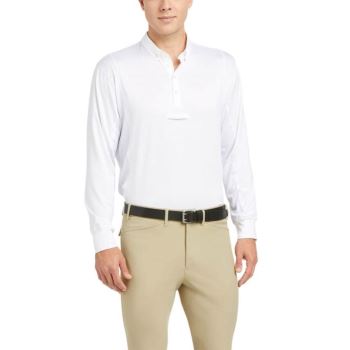 Ariat TEK Long Sleeve Show Shirt Biele | UOxRJMqU