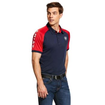 Ariat Team 3.0 Polo Námornícka Modrá | C4zfRXAD