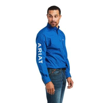 Ariat Team Bushwick Klasické Fit Shirt Modre | OAvKYn9d