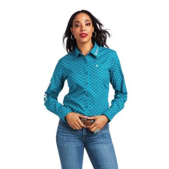 Ariat Team Kirby Stretch Shirt Ariel Geo Print | Wtupf5Oe
