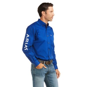 Ariat Team Logo Twill Fitted Shirt Biele | 7j4L1o56