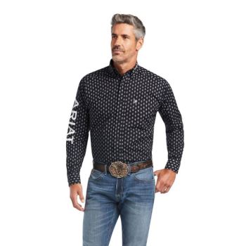 Ariat Team Raine Klasické Fit Shirt Čierne | XsbaYoSQ