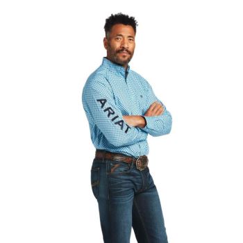 Ariat Team Stellan Klasické Fit Shirt Riviera | N3f7JBg8