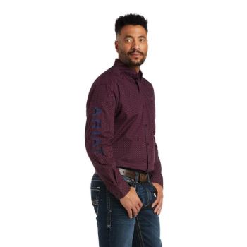 Ariat Team Westin Klasické Fit Shirt Bordove | gCJrXti0